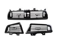 AC Presa Dell'aria Vent Compatibile Con 5 F10 F11 F18 2011-2017 Pannello Copertura Della Griglia Ventilazione Climatizzatore Anteriore Cruscotto Nero Pianoforte 64229166890 64229166893(LHD 3PCS Set)