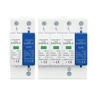 AC SPD 1P+NPE 3P+ 50KA T1 T2 385V 275V Protezione contro le sovratensioni contro i fulmini della casa So lar Dispositivo di arresto a bassa tensione Din Rail (2P, AC 275V)
