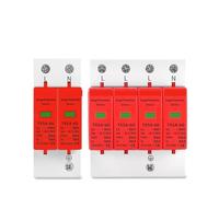 AC SPD Din Rail 20KA 40KA 30KA 60KA 2P 4P 385V House Lightning Surge Protector Protective Low-voltage Arrester Device AUOQKQUT(20-40kA,4P 420V)