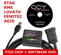 AC STAG /FEMITEC/LOVATO/ AGIS GPL Cavo diagnostico GPL INTERFACCIA USB + soft...