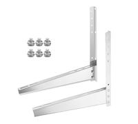 AC Support Bracket, Window Air Conditioner Mount, Heavy Duty Stainless Steel Frame, Adjustable Load Bearing Base, Ideal for Apartment, Dorm, Bedroom, Casement, Basement, Home, Color White