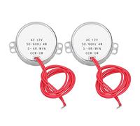 AC Synchronous Motor 12V | 4W Low Noise & High Torsion | 5-6 RPM for Electric Fans/Microwave Turntables/Display Stands | 2Pcs TYC - 50 Model