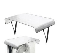 AC Unit Covers Outdoor, Air Conditioner Sun Shade, Waterproof Heat Shield, Strong Weather-Resistant Fabric, UV Block Cooling Aid, for Summer Heat Protection, Winter Weather, Patio, Backyard, Home Use