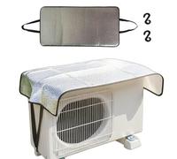 AC Unit Covers Outdoor, Insulated Split Condenser Wrap, Weatherproof UV Resistant Air Conditioner Protective Cover for Backyard, Garden, Pool, Residential, Summer, Winter, Commercial Use