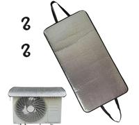 AC Unit Covers Outdoor, Insulated Split Condenser Wrap, Weatherproof UV Resistant Air Conditioner Protective Cover for Backyard, Garden, Pool, Residential, Summer, Winter, Commercial Use