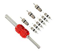 AC Valve Core Kit - 10 Pezzi Riparazione & Removal Tool Set per HVAC, Automotive, RV, Aria Conditioning & Refrigeration Replacement | Car Air Conditioner A/C System Disassembly Tools