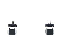 AC Vent Griglia Per Toyota Per Land Per Cruiser Per Prado Presa Aria Condizionata Cruscotto Anteriore A/C Bocchette Aria Condizionata Linguetta Clip(Black one pair)
