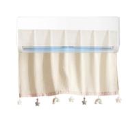 AC Wind Deflector 90 cm Cotton Linen Air Conditioner Guard For Wall Unit