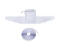 AC Window Seal Kit, Weatherproof Vent Panel Set, Energy Efficient Air Exchange Barrier for Temperature Control in Dorm, RV, Apartment, Office, Room and Small Spaces, Color White