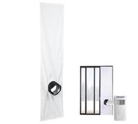 AC Window Vent Kit - Waterproof Air Conditioner Seal | Polyester Universal Cooling Baffle | Portable Window Dryer Vent Cover For Casement Crank, Bedroom, Apartment