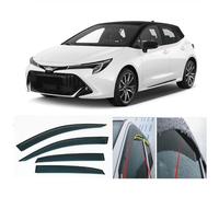 AC WOW 4 deflettori d'aria compatibili con Toyota Corolla Hatchback Hybrid (E210) 5 porte 2018 2019 2020 2021 2022 2023 2024 2025 Parapioggia Parasole Scudi Meteo