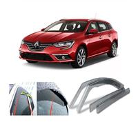 AC WOW 4 deflettori d'aria per Renault Megane Grandtour Estate 2016 2017 2018 2019 2020 2021 2022 2023 in vetro acrilico per finestrini laterali e finestrini laterali