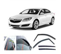 AC WOW 4 x deflettori d'aria compatibili con Vauxhall Insignia A Mk1 4/5 porte 2008 2009 2010 2011 2012 2013 2014 2015 2016 2017 in vetro acrilico PMMA Visiere pioggia neve sole scudi tempo