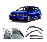 AC WOW 4 x deflettori parapioggia per SEAT Leon Hatchback 5 porte 2012 2013 2014 2015 2016 2017 2018 2019 2020