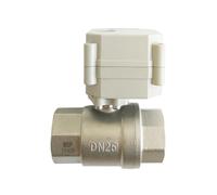 AC110-220V BSP/NPT 1" Valvola elettrica automatizzata con indicatore 3/4/7 fili TF25-S2-C Acciaio inossidabile DN25 Ingranaggio metallico(Npt,AC-CR401)