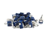 AC125V 6A DPDT ON-ON 2posizioni 6Pin scatto miniatura interruttore levetta 20pz
