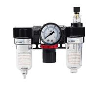 AC2000 Filtro 'aria Valvola di ritegno Compressore Pressostato Unità di trattamento della fonte d'aria(Mpa and 2PCS PC12-02)