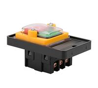 AC220V/380V 10A Interruttore a Pulsante, On/Off Impermeabile Pulsante Spegnimento Trapano a Colonna Parti di Ricambio Interruttore On/Off