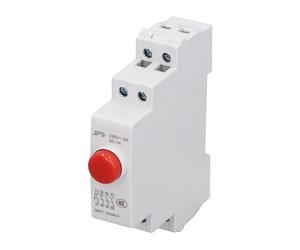AC230V 2NO 2NC Interruttore a Pulsante per Guida Din, Controllo Linea Elettrica per Contattore di Avviamento Magnetico, con Luci di Segnalazione a LED (rosso)