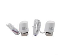 AC230V - Set di attuatori termici per valvole di riscaldamento a pavimento e termosifoni, compatibile con filettatura M30 x 1,5 mm (filo di alluminio)