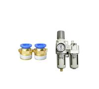 AC3010-03 Pompa dell'aria Compressore Filtro dell'olio Regolatore di pressione Trappola di condensa Separatore d'acqua pneumatico Pressione Manuale Scarico Alimentazione(Fiber Filter,AC3010-03 PC8-03)