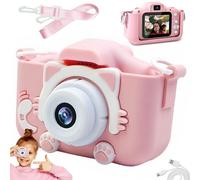 ACA. LCD Digital Camera per bambini SD Pink + Case e nastro