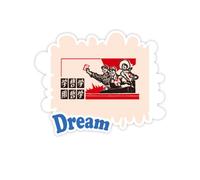 Academic China Red Educational Propaganda Adesivi Citazione Sogno Decalcomanie in Vinile