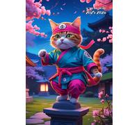 Academic Diary Page a Day a5: " Cat " With Times, Tabs - 12 Months August to July - Small Size - Soft Cover not Spiral Bound non Ring Binder - for Uk Teacher and Kids : Men & Women.