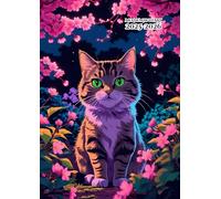 Academic Diary Uk A4: " Cat " Week To View 2 Page Per Week - Vertical 10 Periods - 12 Month From August To July - Planner With Month Tabs Notes Page ... Ringbound Gift Ideas For Kids Boys and Girls.