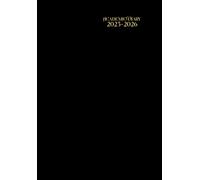 Academic Diary Week To View A5: Black - With Notes Page To Do List - Horizontal Layout 2 Pages Per Week - Organiser 13 Month July to July - Planner ... - Small Size Non Spiral Bound - No Ringbound.