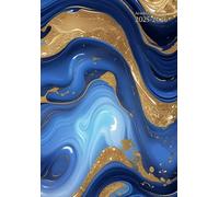 Academic Planner A5: Blue Navy - 5.8x8.3 In - Daily Weekly And Monthly - Horizontal Layout - Lined - Dated - 12 Months: August To July - High school - College & University - Small Size - Non Spiral Bound - For Students Boys & Girls - Teacher : Women & Men
