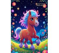 Academic Planner A5 Kids: " Horse " Canada - Weekly Horizontal With Monthly Calendar, Class Schedule and Note Pages - Dated - 12 Month "August to ... - Gift Ideas For Student: Boys & Girls.