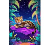 Academic Planner A5 Kids: " Leopard " Canada - Weekly Horizontal With Monthly Calendar, Class Schedule and Note Pages - Dated - 12 Month "August to ... - Gift Ideas For Student: Boys & Girls.