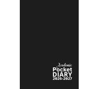 Academic Pocket Diary 2026-2027: Large Print 17 Month Weekly Planner (August 2026 - December 2027) | Small Portable Agenda for Students & Seniors | Black Cover