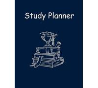 Academic Success Study Planner: Student Daily & Weekly Goal Organizer for High School, College, and Graduation Success | Dark Blue Sketch Style