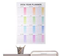 Academic Wall Planner 2025 2026 - Annuale Grafico Di Studio Larges | Strumento Di Pianificazione Delle Date Di 12 | Calendario Mensile Hangovole | Per La Camera Da Letto Del Dormitorio Della Came