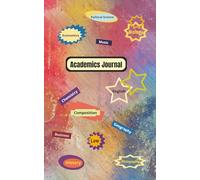 Academics Journal: School Assignments Notebook | Homework Tracking | For College Students and Highschoolers | Simple Daily Planner With Checklist | ... Cover Design | 5 X 8 Inches, 110 pages