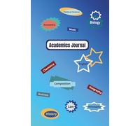 Academics Journal: School Assignments Notebook | Homework Tracking | For College Students and Highschoolers | Simple Daily Planner With Checklist | ... Cover Design | 5 X 8 Inches, 110 pages