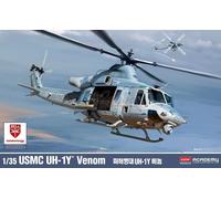 Academy 1/32 USMC UH-1Y Venom Marine Helicopter Plastic Model Kit NUOVO