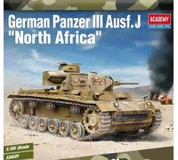 Academy 1/35 German Panzer III Ausf.J "North Africa" Plastic Model Kit #13531