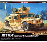 Academy 1/35 M1151 Enhanced Armament Carrier Humvee Car Kit modello in...