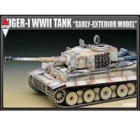 Academy Kit plastica Tiger I II Guerra Mondiale Modello esterno Prima produzione 1:35
