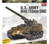 Academy 1/35 US Army M40 155mm GMC Self-Propelled Howitzer Kit modello in...