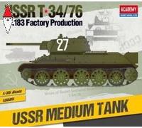 ACADEMY 1/35 USSR T-34/76 NO.183 FACTORY PRODUCTION