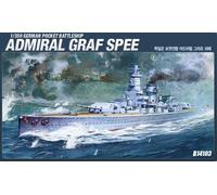 Academy 1/350 German Pocket Battleship Admiral Graf Spee Model Kit | Dettagli...
