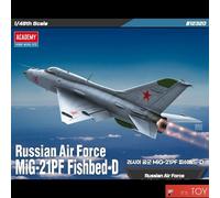 Academy 1/48 Russian Air Force MiG-21PF Fishbed-D kit modello in plastica #12320