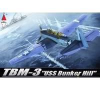 Tbm-3 Uss Bunker Hill 1:48 Plastic Model Kit ACADEMY