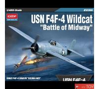 Academy 1/48 USA F4F-4 Wildcat "Battle of Midway" WWII Aircraft model kit #12355