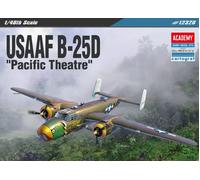 Academy 1/48 USAAF B-25D "Pacific Theatre" Aircraft Bomber Plastic Model Kit