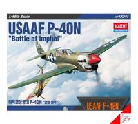 Academy 1/48 USAAF P-40N "Battle of Imphal" US Aircraft Army Model kit #12341